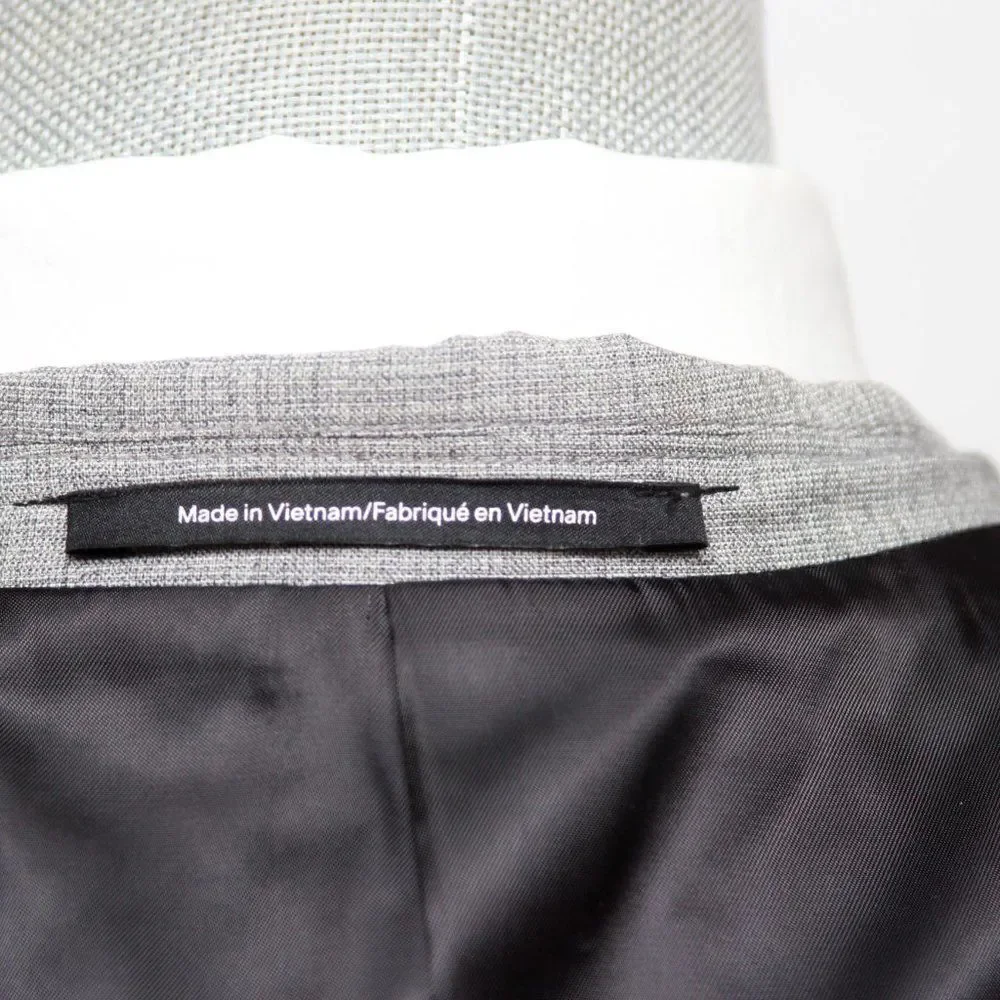 H&M Mens Skinny-Fit Blazer Sport Coat 46R 2-Bttn‎ Casual Jacket E081290